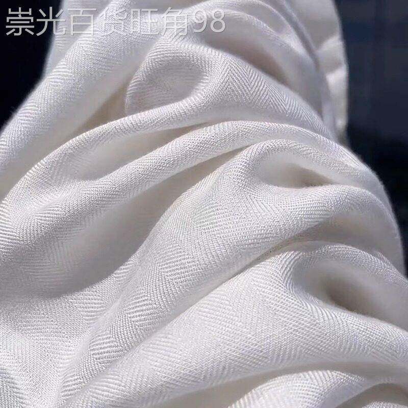 白色天丝亚麻阔腿裤女夏季2026新款高腰垂感直筒宽松休闲棉麻长裤