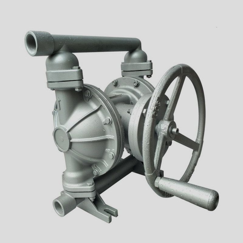 人防手摇隔膜泵 铝合金手动隔膜泵 人防工程手摇泵 yks-40