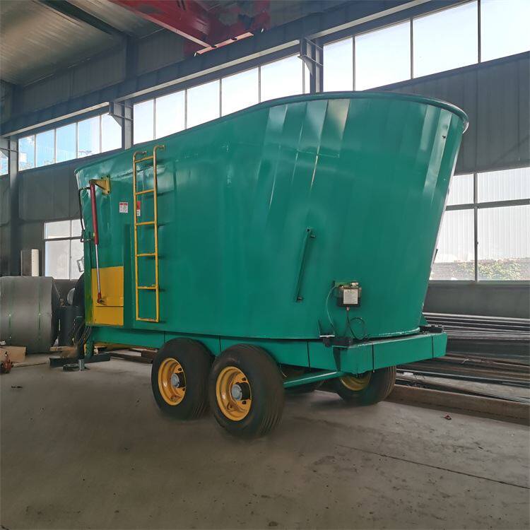 立式纯牵引饲料搅拌机草料均匀混合薯渣拌草机日粮tmr秸秆拌料机