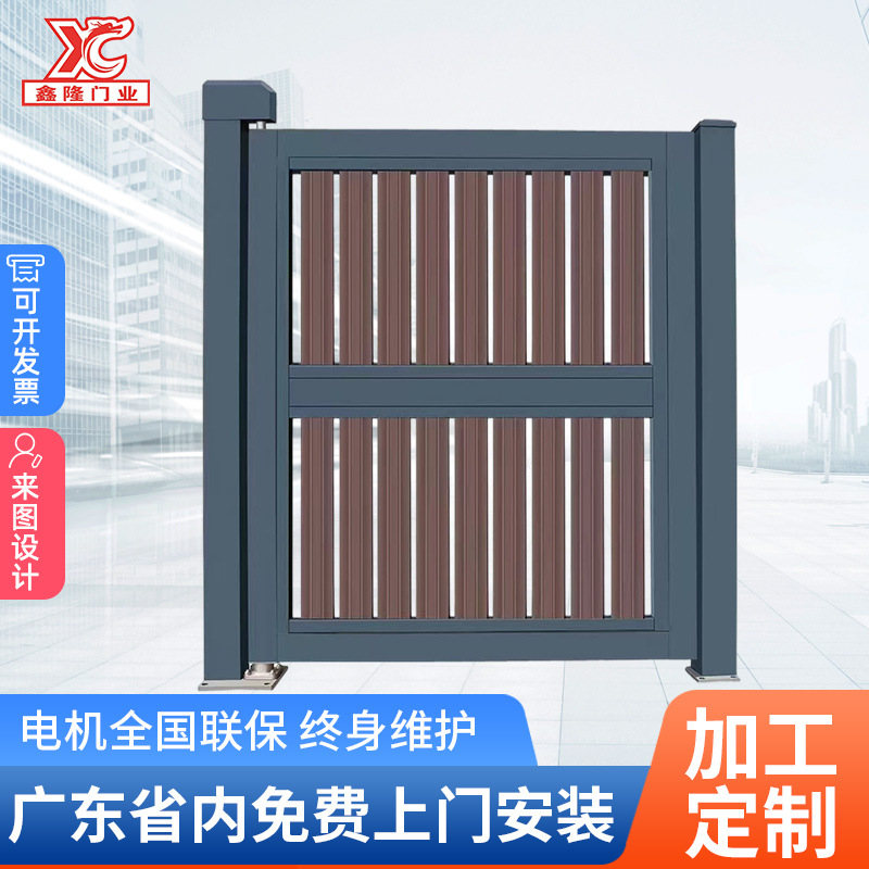 栅栏门小区智能广告门人行通道小门人脸识别刷卡电动门社区门禁门