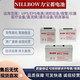 NILLBOW力宝蓄电池NPG65-12/12V40AH100AH38AH24AH100AH直流屏UPS