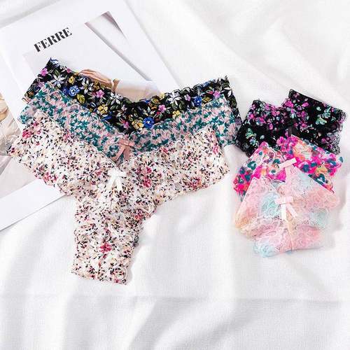 Sexy Lace T Pants Panties Low Waist Ladies Thongs 蕾丝内裤