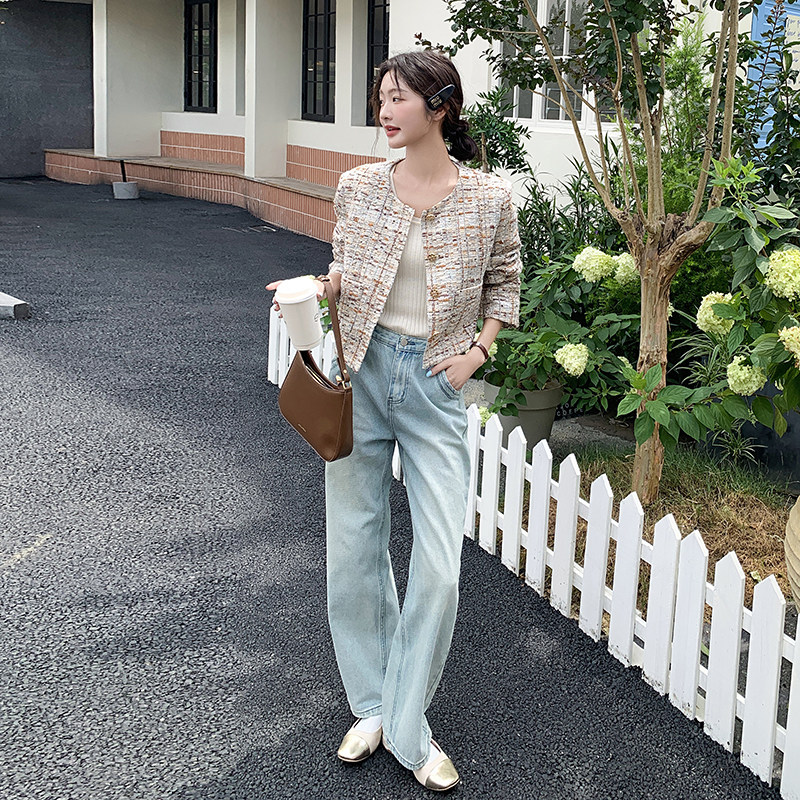肌理感小香风短外套女2025年秋季新款韩系独特超好看洋气减龄上衣,女装短外套,浙宝222（原006）