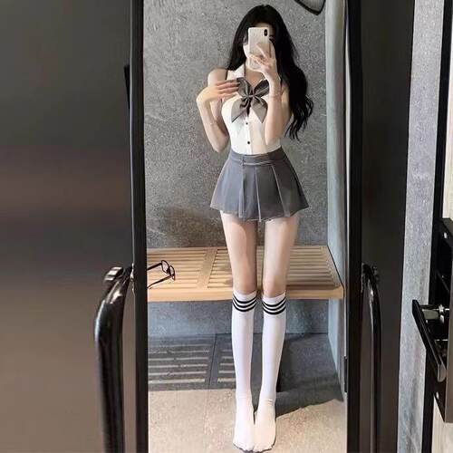 晴趣内衣性感火辣2024新款床上jk制服情取套装纯欲睡衣女款情侣