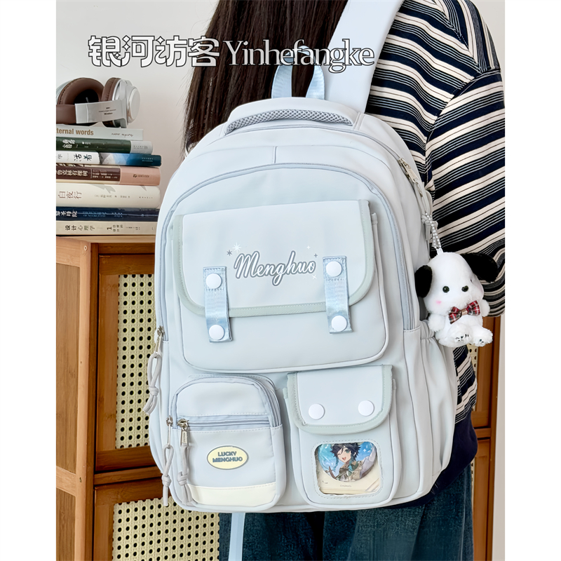 书包女日系ins学院风百搭大容量初中高中学生上课双肩包电脑背包