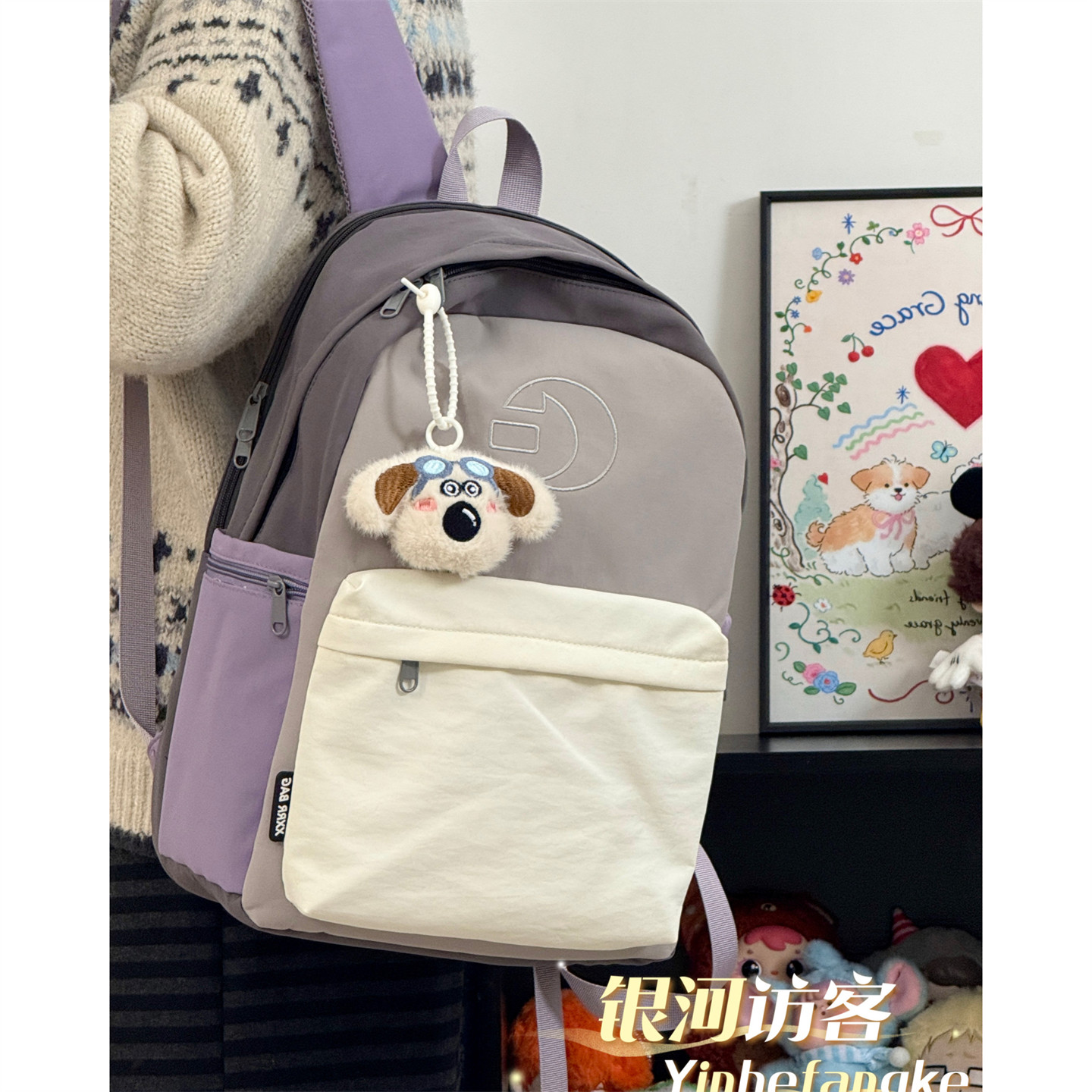 户外复古休闲轻便旅行背包男女学生上课通勤双肩包百搭高中生书包,箱包皮具/热销女包/男包,双肩背包,淘宝优惠券,粉丝福利购,淘宝优惠卷