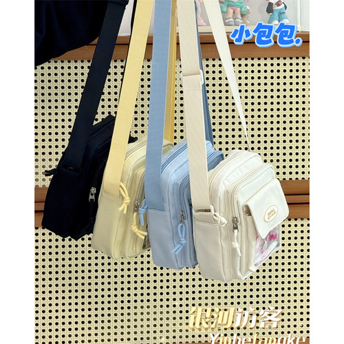 日系ins少女休闲小包包 百搭学生斜挎包二次元透明痛包轻便手机包