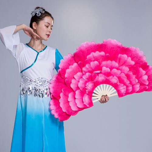 厂家批发双面扭秧歌舞蹈扇广场舞