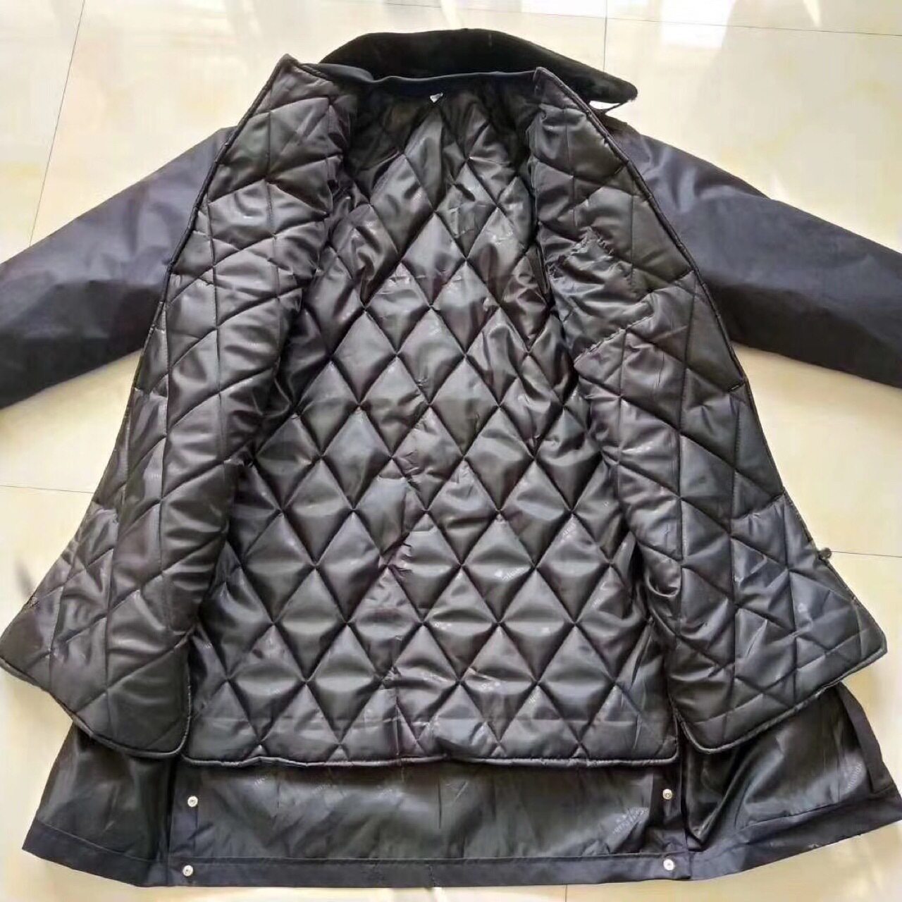冬季中长安保棉服加长加厚防寒服黑色保安多功能可拆卸执勤棉大衣