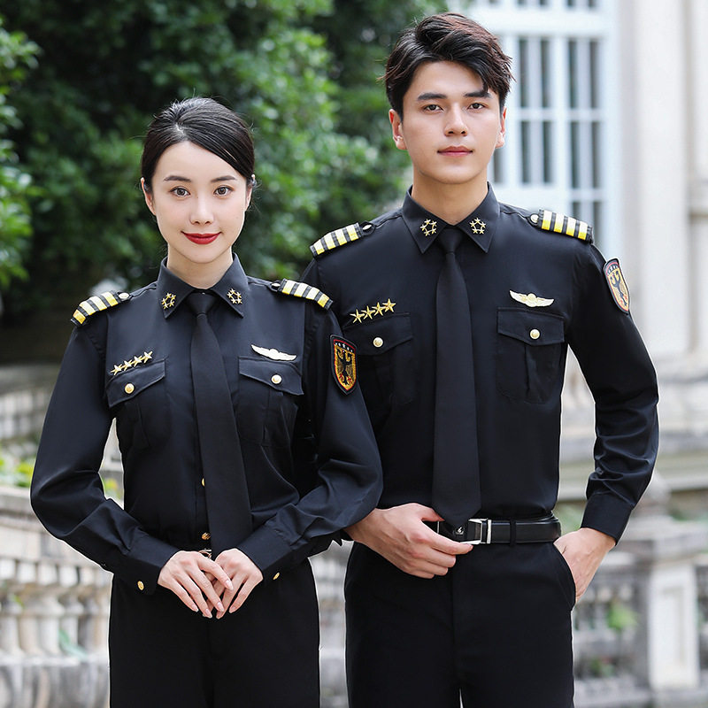 保安夏装售楼房产物业保安礼宾服装形象岗保安制服男女款保安衬衣