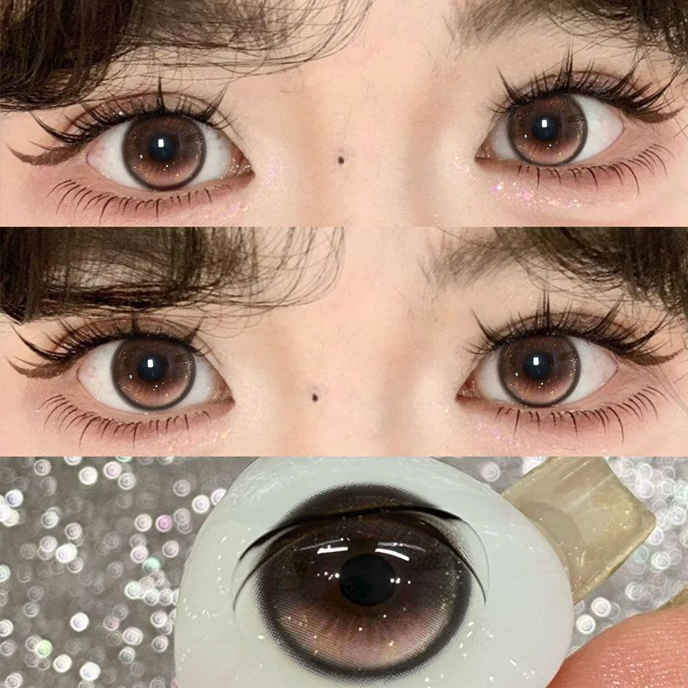 佩可定轴高光半年抛美瞳自然款小直径14.2隐形眼镜正品官方旗舰店