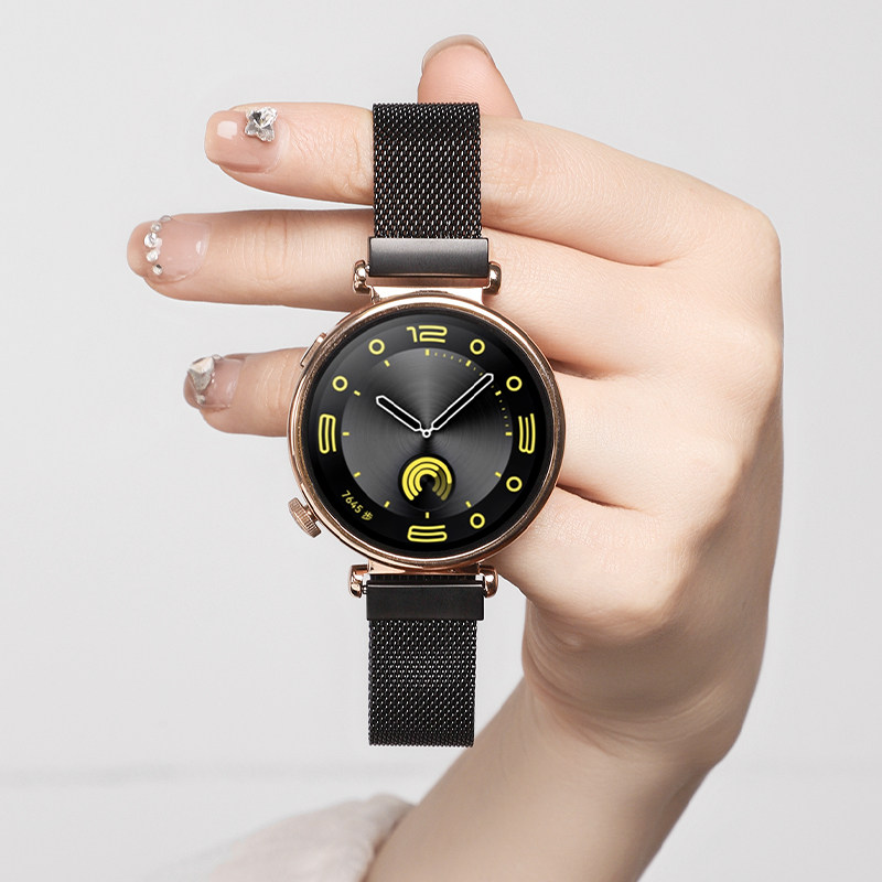 适用于OPPOWatchX2Mini米兰表带明日金全智能手表米兰尼斯腕带皓月银4pro/x2运动手表链磁吸式防水透气替换带