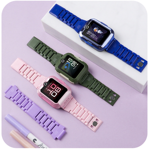 适用于华为儿童手表5pro表带4x闪扣磁吸式腕带4pro/5活力版/5新耀版手表链5xpro防水透气3s/3pro超能版替换带