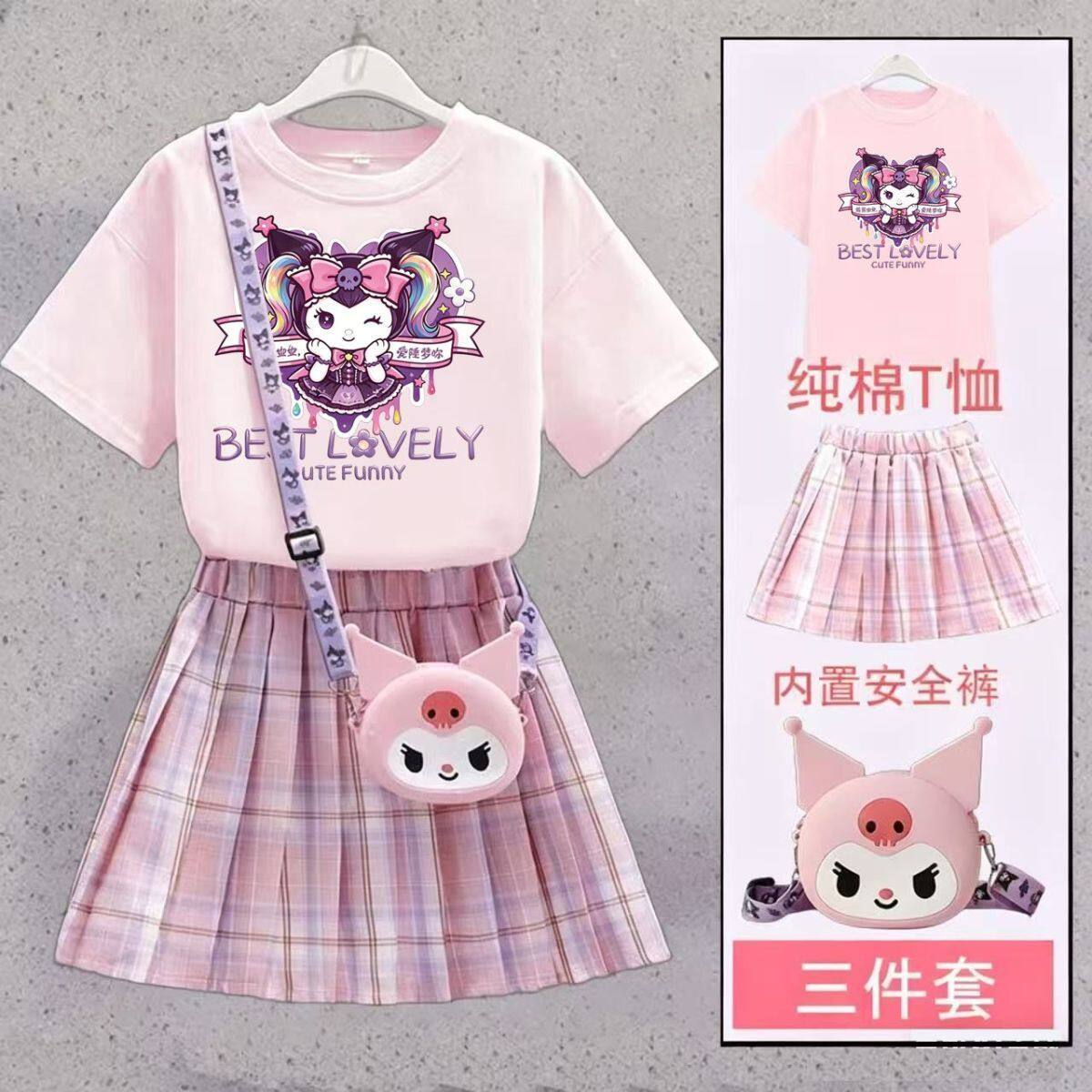 女童夏季学院风套装2026新款