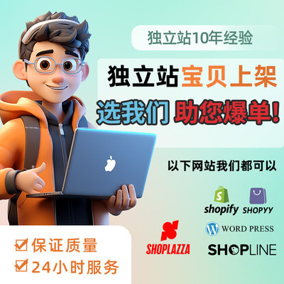 SHOPLAZZA代上架WORDPRESS装修建站跨境电商外贸独立站设计详情页