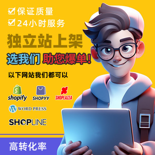 独立站宝贝代上架产品拍摄美工包月跨境电商装修建站SHOPLINE设计