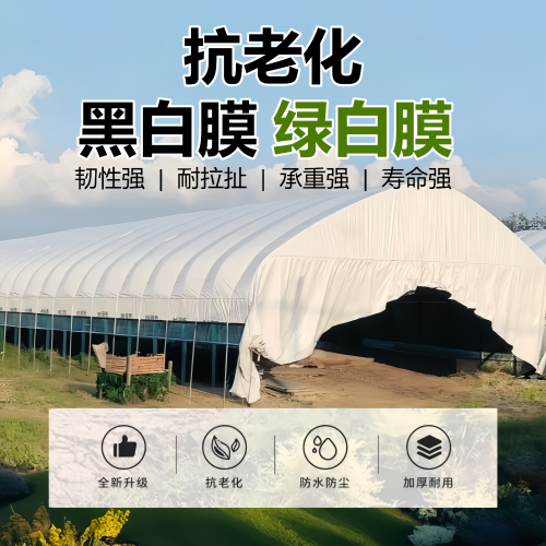 加厚养殖黑白膜pe防晒防渗遮阳隔热降温抗老化多功能高透光大棚膜