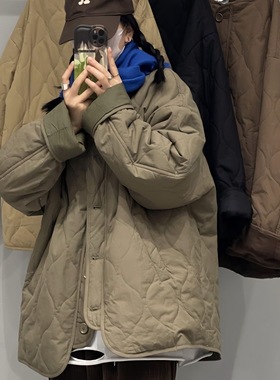 轻薄羽绒棉服女2025秋冬韩系加厚宽松小个子棉衣棉袄棒球服外套潮