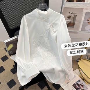 撤柜奥特莱斯清仓捡漏中式国风盘扣衬衫设计感小众改良汉服上衣潮