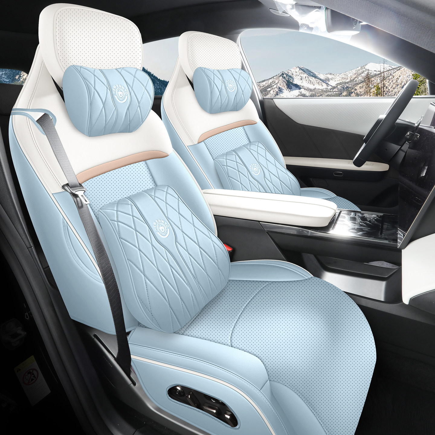 26新款马自达EZ-60座椅套全包围四季通用汽车坐垫打孔超纤皮5座套