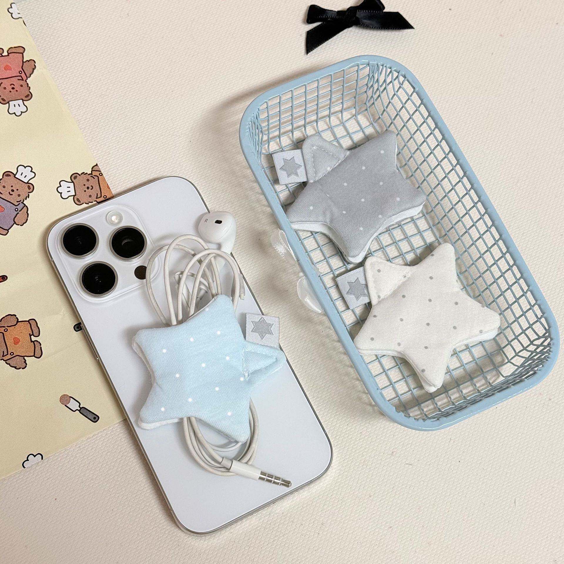 星星可爱便携数据线收纳理线器
