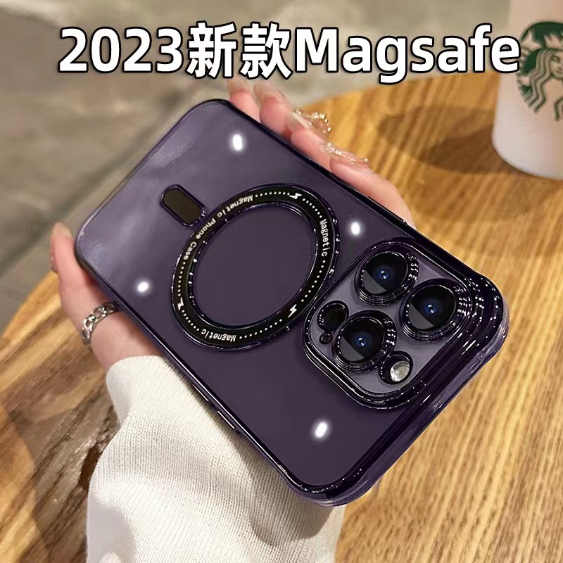 苹果15promax14plus13/12promax磁吸充电手机壳11全包防摔硅胶软壳magsefe适用