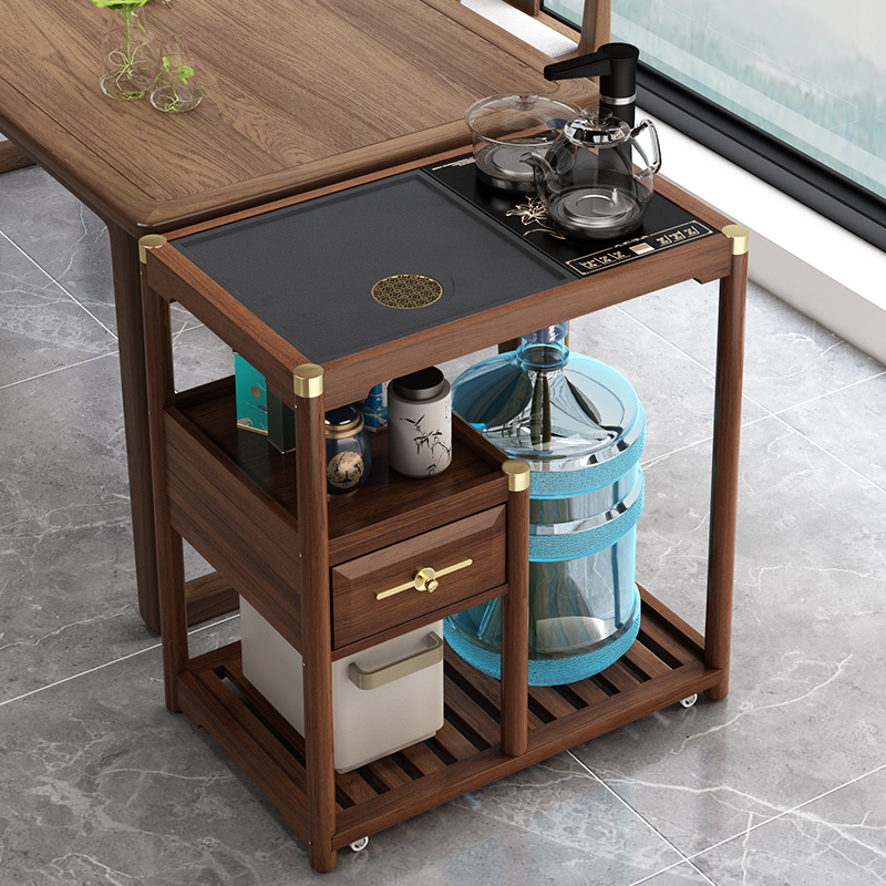 实木茶桌家用小茶台可移动茶几