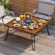 折叠围炉桌泡茶桌阳台围炉煮茶桌家用室内茶几户外庭院烧烤炭火炉