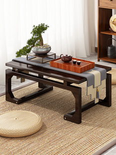 日式 飘窗小桌子榻榻米茶桌方桌家用窗台实木炕桌炕几卧室坐地矮桌