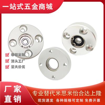 圆法兰轴承座圆型单轴承BGRAB BARA轴承固定座带座轴承支座KBAR铝