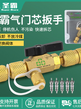 大圣圣霸气门芯拆卸工具ST-VA1气门芯扳手防冻手快拆卸芯换芯扳手