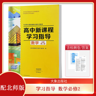 2025配北师大版 高中新课程学习指导数学必修第二册 与北师大版高中教科书配套 学习指导+配套检测卷+参考答案高一数学必修2练习册