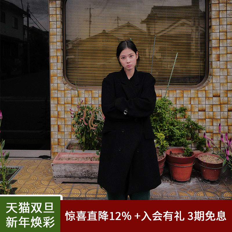 SPELLEDIT新品双排扣羊毛大衣