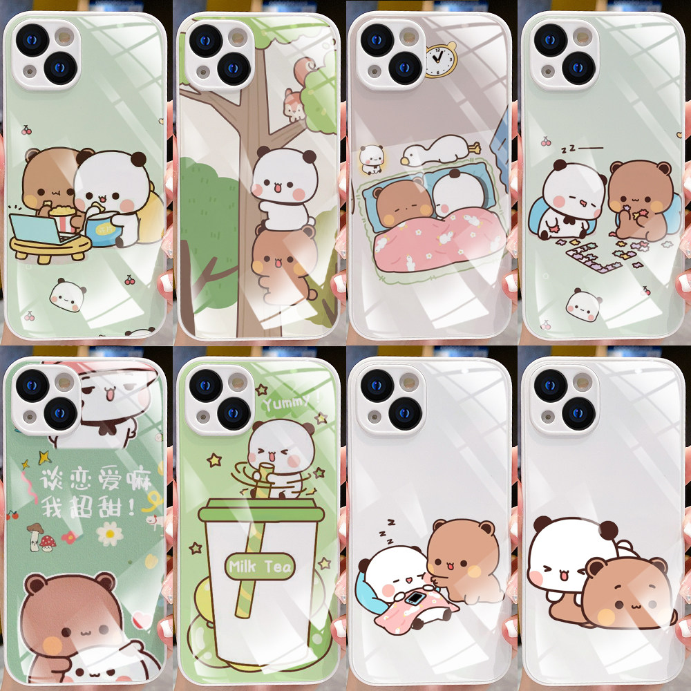 新款白色钢化玻璃硬壳一二布布手机壳任意机型定制适用苹果17/16/15/14/1213promax荣耀X60华为P50红米note13