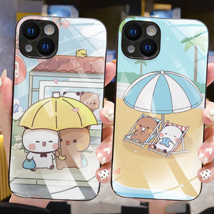 新款玻璃布布一二手机壳任意机型定制适用苹果15/14/13/112promax一加10OPPOReno9小米13华为Mate40VIVOIQOO8