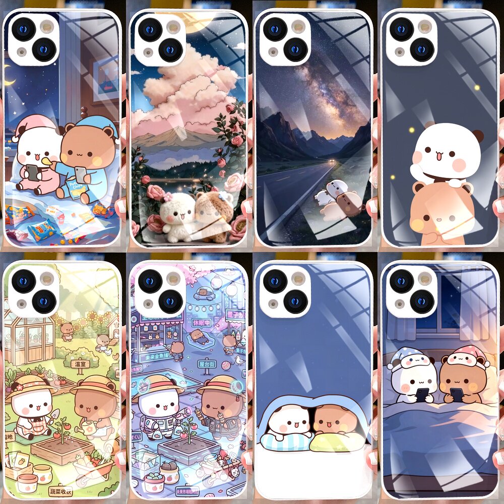 新款白色钢化玻璃布布一二手机壳定制任意机型适用iPhone17/16/1514/131211promax华为P50OPPOFindX8一加红米