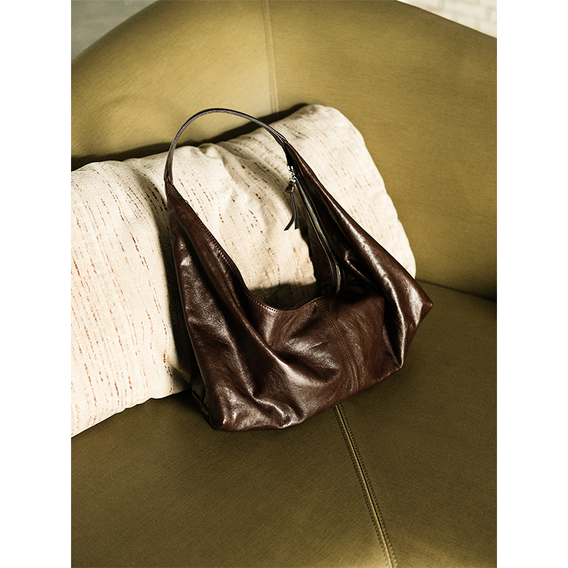 敦绿岛·双鱼|Pisces流浪托特包羊皮复古单肩手提大包