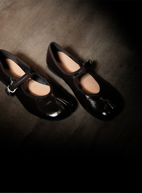 敦绿岛·暗夜精灵｜Dark Night Elf分趾鞋平底单鞋四季小皮鞋