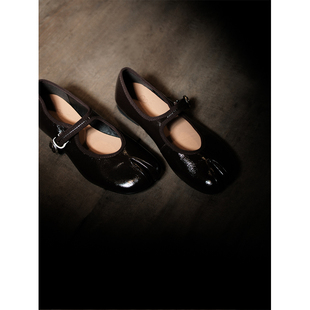 敦绿岛·暗夜精灵|Dark Night Elf分趾鞋平底单鞋四季小皮鞋