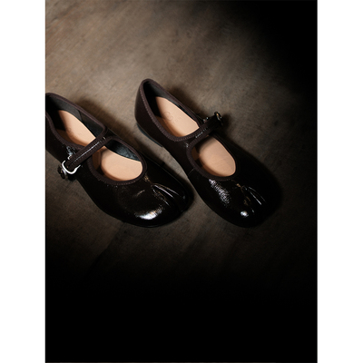 敦绿岛·暗夜精灵｜Dark Night Elf分趾鞋平底单鞋四季小皮鞋