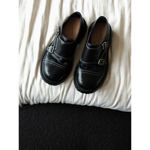 敦绿岛·海蒂｜Heidi 厚底增高小个子四季马皮小皮鞋