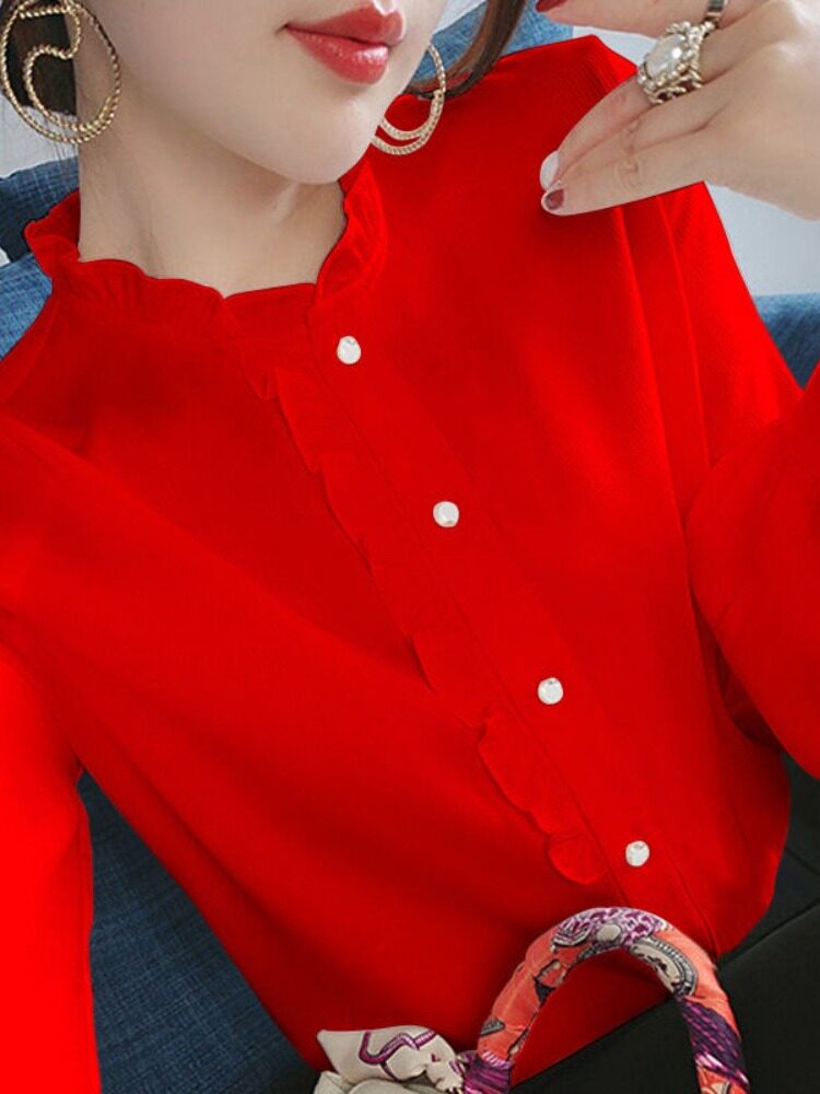 DE VELVET LONG-SLEEVED SEMI-HIGH NECK T-SHIRT WOMENS SLIM SPRING AUTUMN AND WINTER NEW WARM SHIRT BOTTOM FOREIGN TOP WOMENS CASUAL