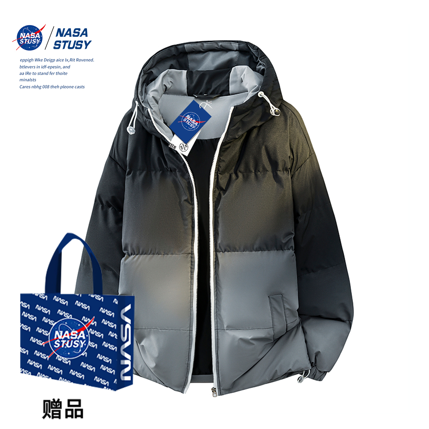 NASA官方进口美式潮牌棉衣