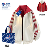 飞行员夹克工装 NASA 双面穿外套 新款 男款 STUSY美式 复古2026秋装