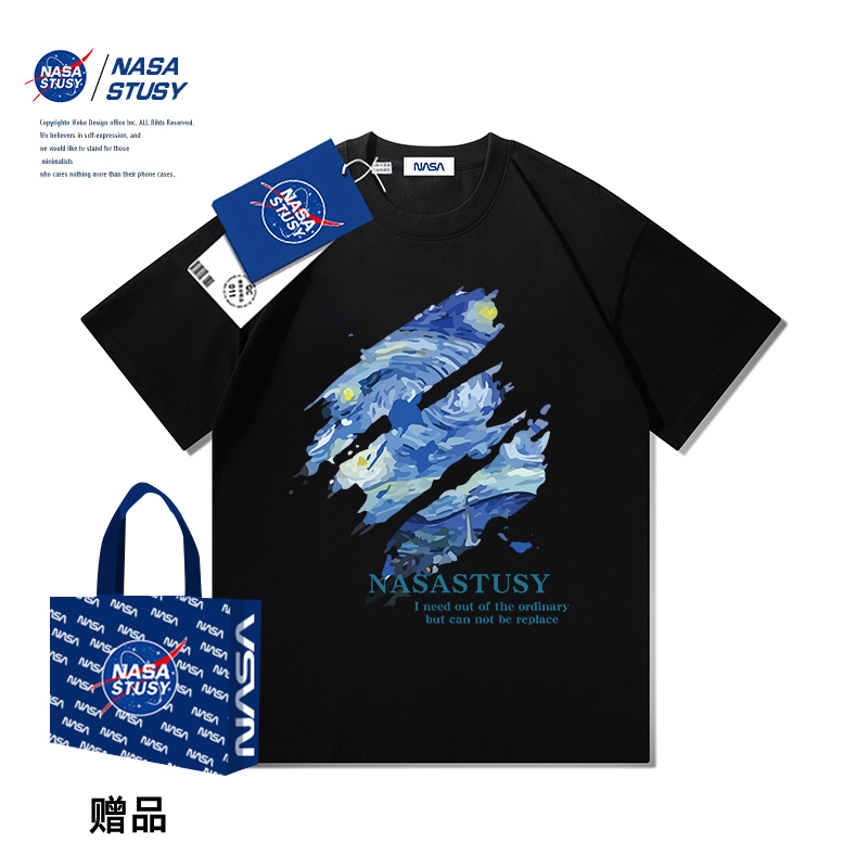 NASA官方进口美式潮牌短袖T恤