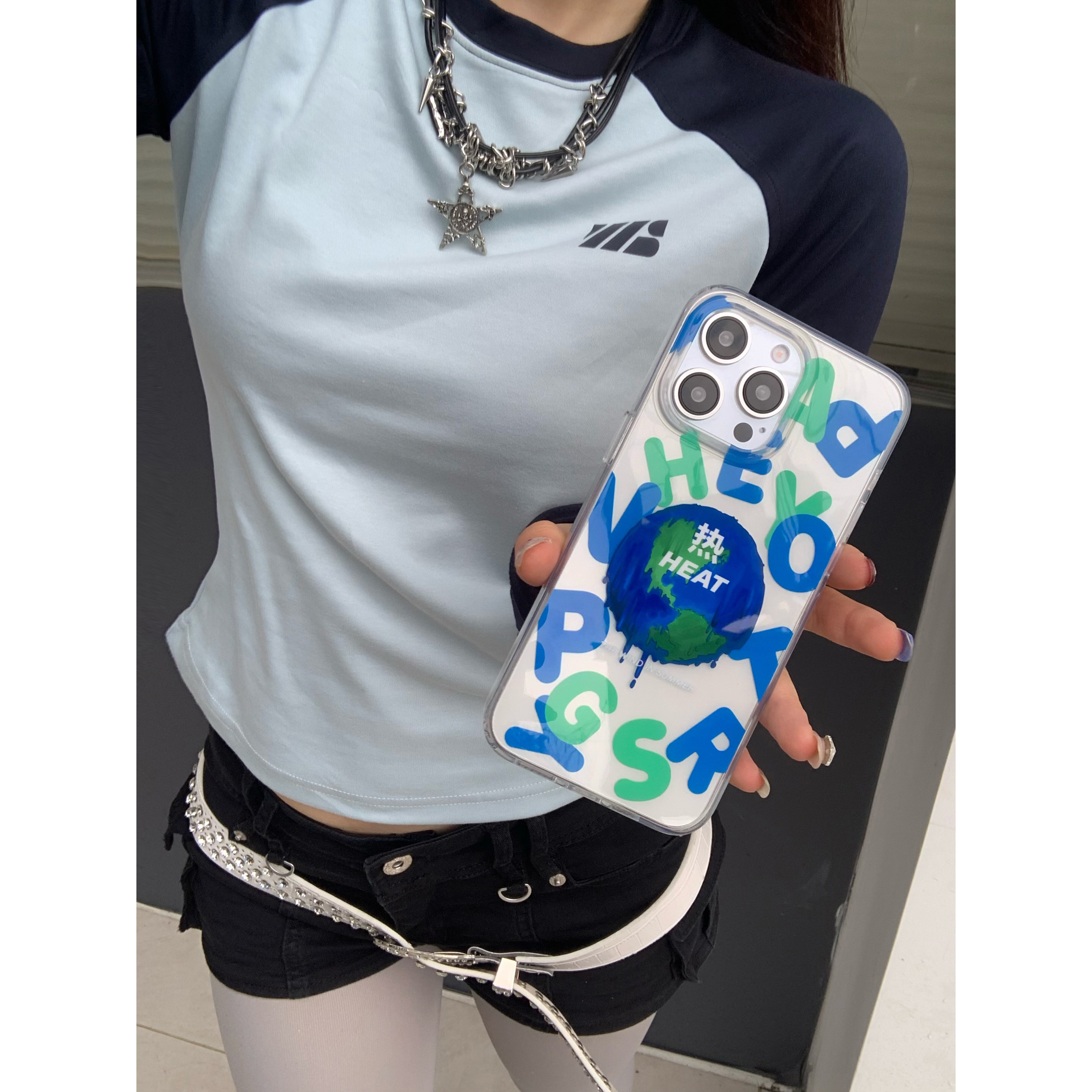快把壳带走原创设计双层地球气候变热适用苹果15手机壳iphone15promax新款14小众高级感13pro/12/11