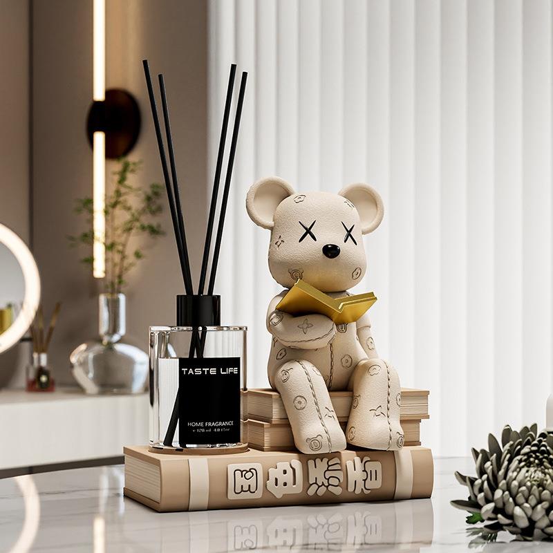 暴力熊客厅桌面香熏装饰品持久留香小众家居饰品高级感轻奢小摆件