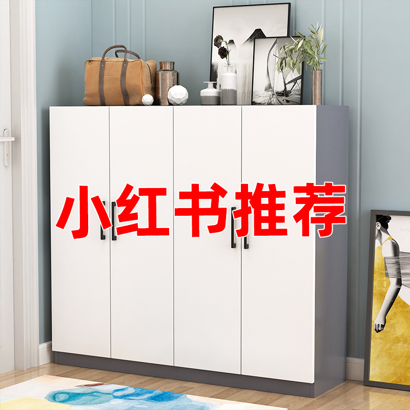 鞋柜家用进门口外2025新款小户型鞋架大容量阳台收纳柜实木玄关柜