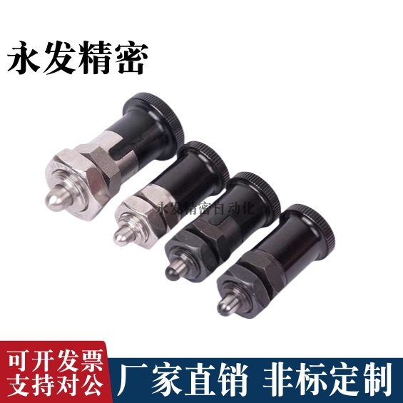 ZAY41/ZAY42旋钮柱塞PXRAN/PXRKN12 16 短螺纹部型 铝合金旋钮