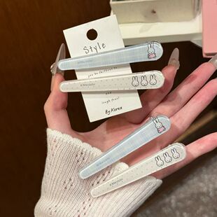 miffy米菲兔卡通鸭嘴少女侧边一字可爱甜美发夹发饰百搭刘海